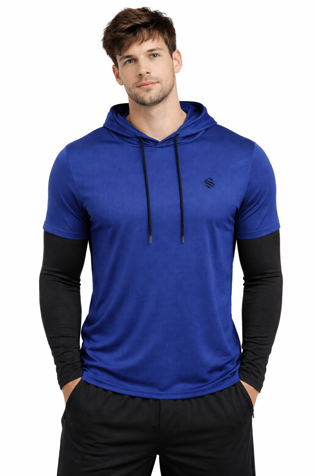 Googly - Hood Long Sleeves shirt for Men - Sarman Fashion - Wholesale Clothing Fashion Brand for Men from Canada