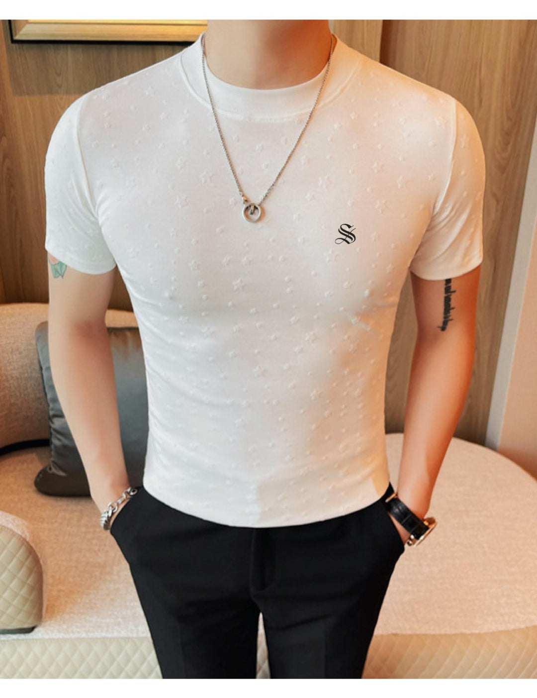 Groela - T-Shirt for Men - Sarman Fashion - Wholesale Clothing Fashion Brand for Men from Canada