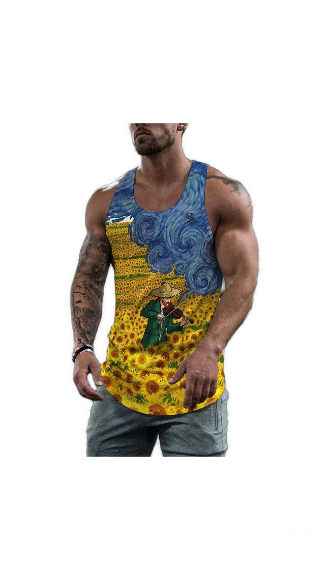 Guordano 5 - Tank Top for Men - Sarman Fashion - Wholesale Clothing Fashion Brand for Men from Canada