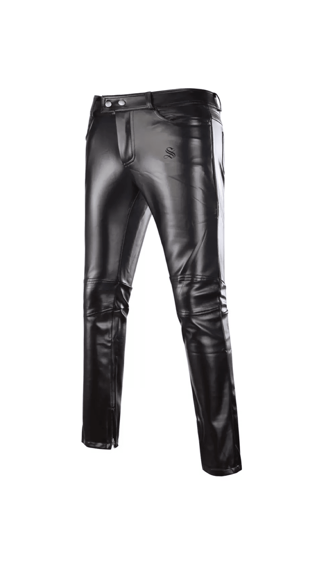 Habaha 2 - Black Pu - Leather Pant’s for Men - Sarman Fashion - Wholesale Clothing Fashion Brand for Men from Canada