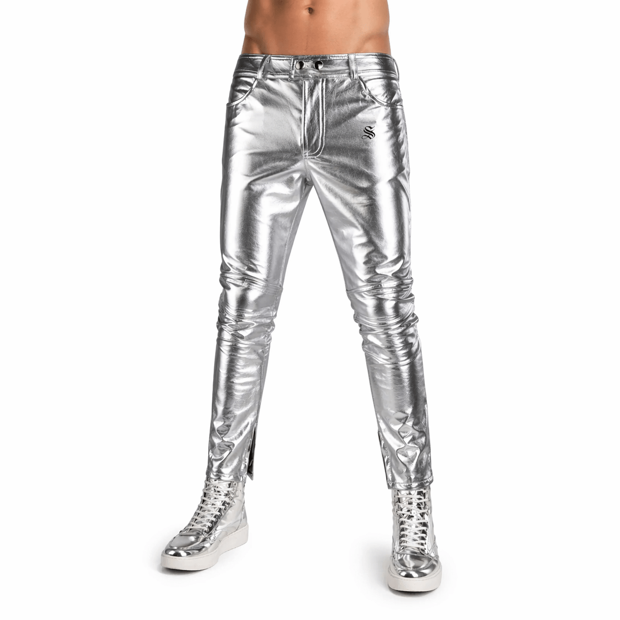 Habaha 2 - Black Pu - Leather Pant’s for Men - Sarman Fashion - Wholesale Clothing Fashion Brand for Men from Canada