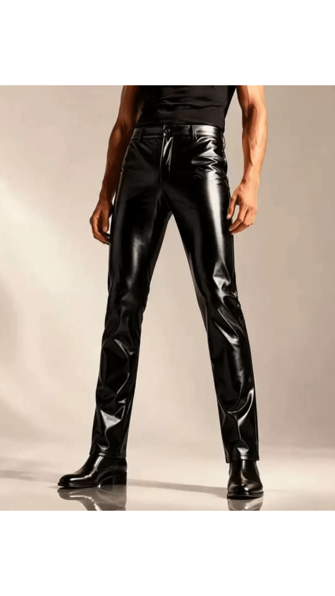 Habaha 232 - Pu-Leather Pant’s for Men - Sarman Fashion - Wholesale Clothing Fashion Brand for Men from Canada