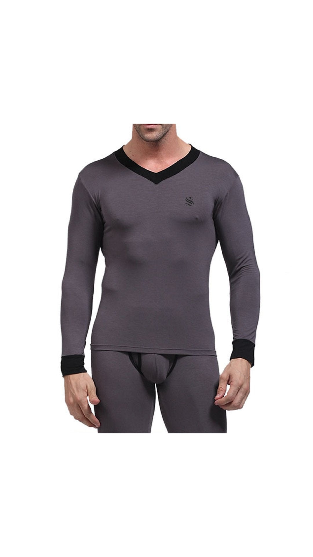 Hajpa - Long V - Neck Shirt for Men - Sarman Fashion - Wholesale Clothing Fashion Brand for Men from Canada