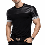 Half and Half 2 - T-shirt with Straps for Men - Sarman Fashion - Wholesale Clothing Fashion Brand for Men from Canada