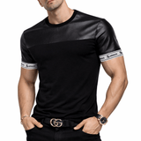 Half and Half 2 - T-shirt with Straps for Men - Sarman Fashion - Wholesale Clothing Fashion Brand for Men from Canada