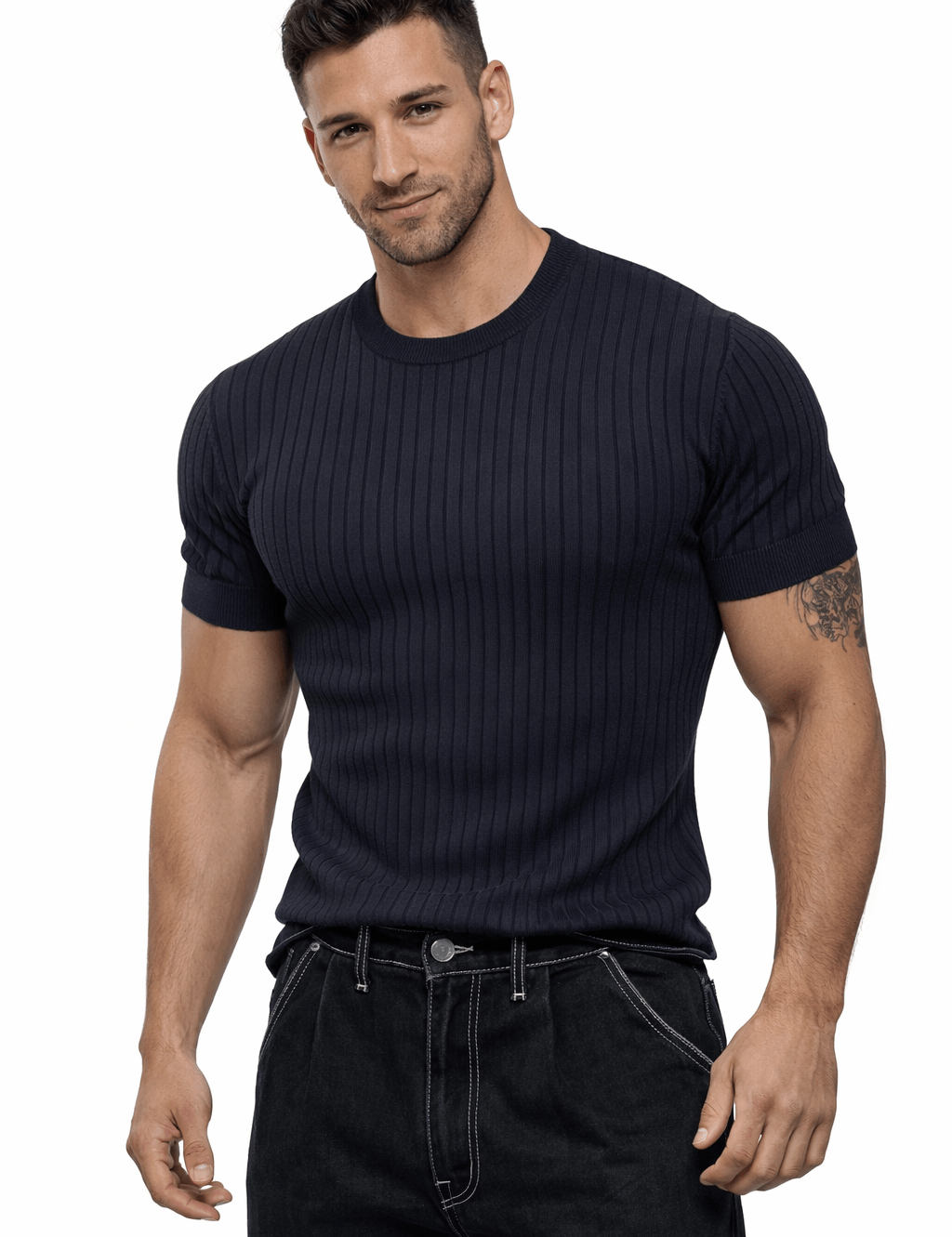 Half Base 4 - Men’s t-shirt - Sarman Fashion - Wholesale Clothing Fashion Brand for Men from Canada