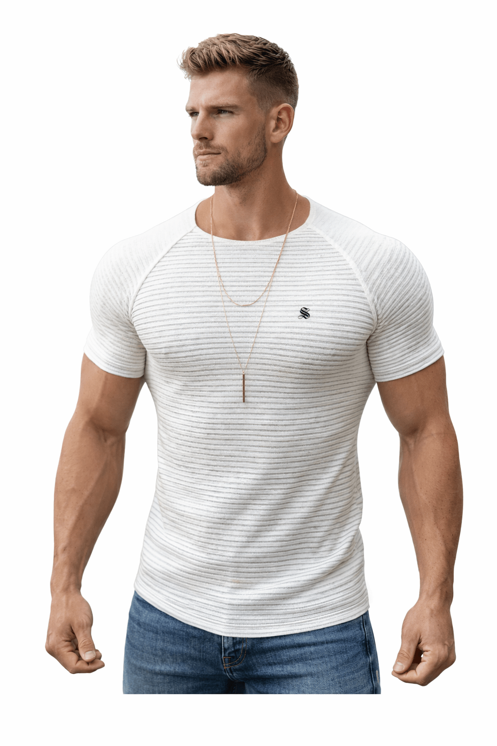 Half Base 444 - Men’s t-shirt - Sarman Fashion - Wholesale Clothing Fashion Brand for Men from Canada