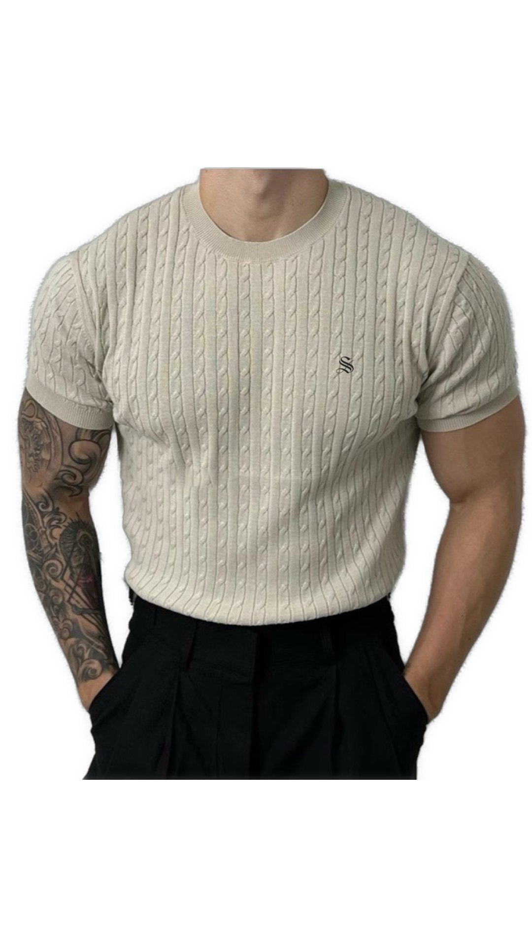 Half Base 5 - Men’s t-shirt - Sarman Fashion - Wholesale Clothing Fashion Brand for Men from Canada