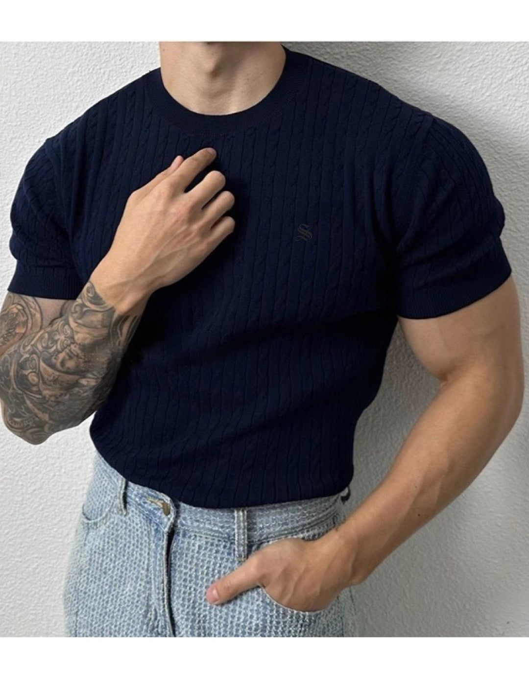 Half Base 5 - Men’s t-shirt - Sarman Fashion - Wholesale Clothing Fashion Brand for Men from Canada