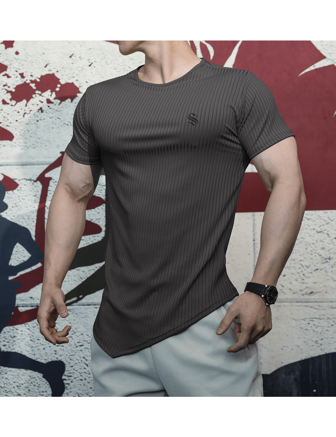 Half Base 653 - Men’s t-shirt - Sarman Fashion - Wholesale Clothing Fashion Brand for Men from Canada