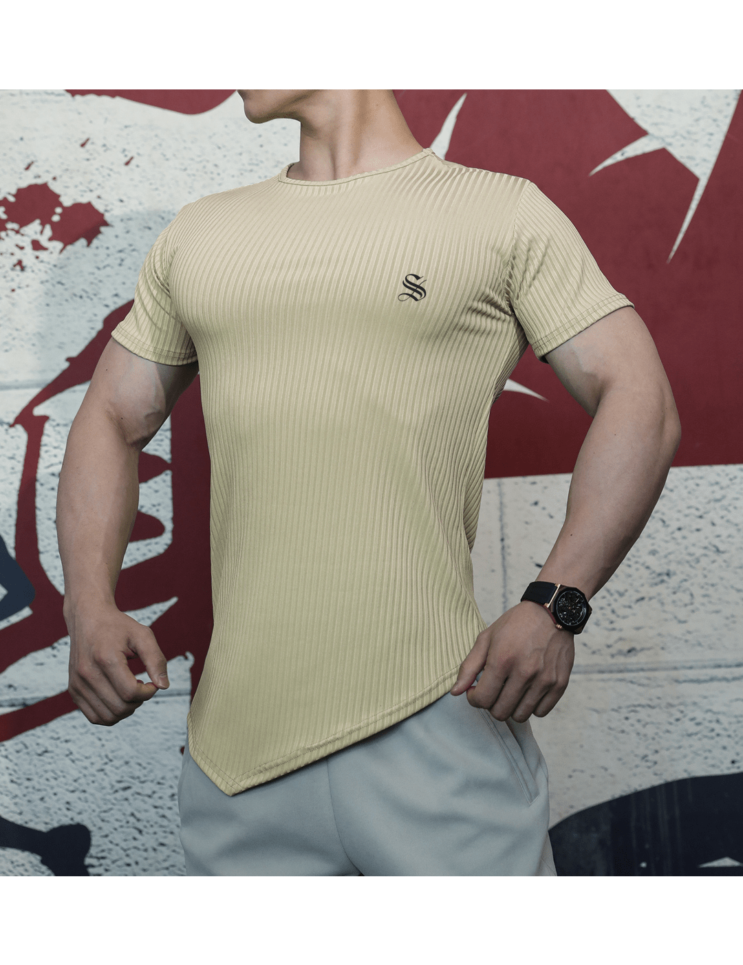 Half Base 653 - Men’s t-shirt - Sarman Fashion - Wholesale Clothing Fashion Brand for Men from Canada