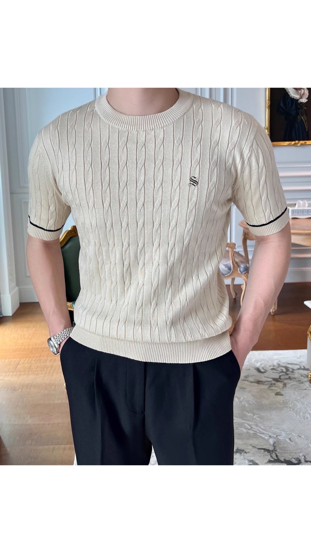 Half Base 7 - Men’s t-shirt - Sarman Fashion - Wholesale Clothing Fashion Brand for Men from Canada