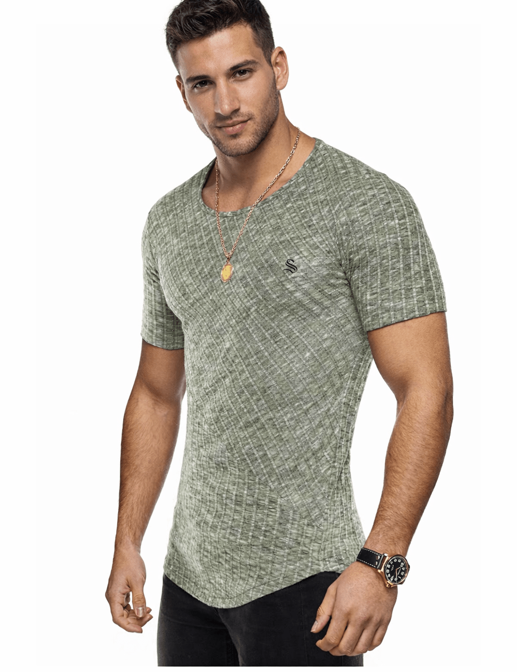 Half Base 77 - Men’s t-shirt - Sarman Fashion - Wholesale Clothing Fashion Brand for Men from Canada