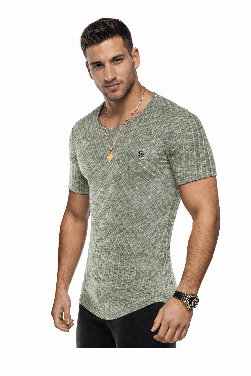 Half Base 77 - Men’s t-shirt - Sarman Fashion - Wholesale Clothing Fashion Brand for Men from Canada