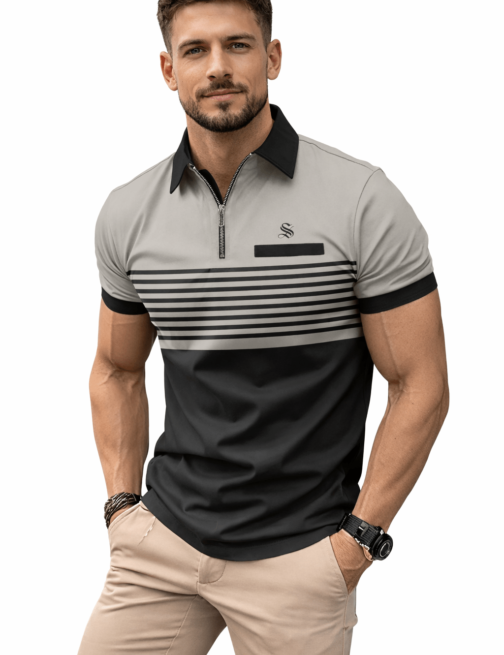 Hanukim 2 - Polo Shirt for Men - Sarman Fashion - Wholesale Clothing Fashion Brand for Men from Canada