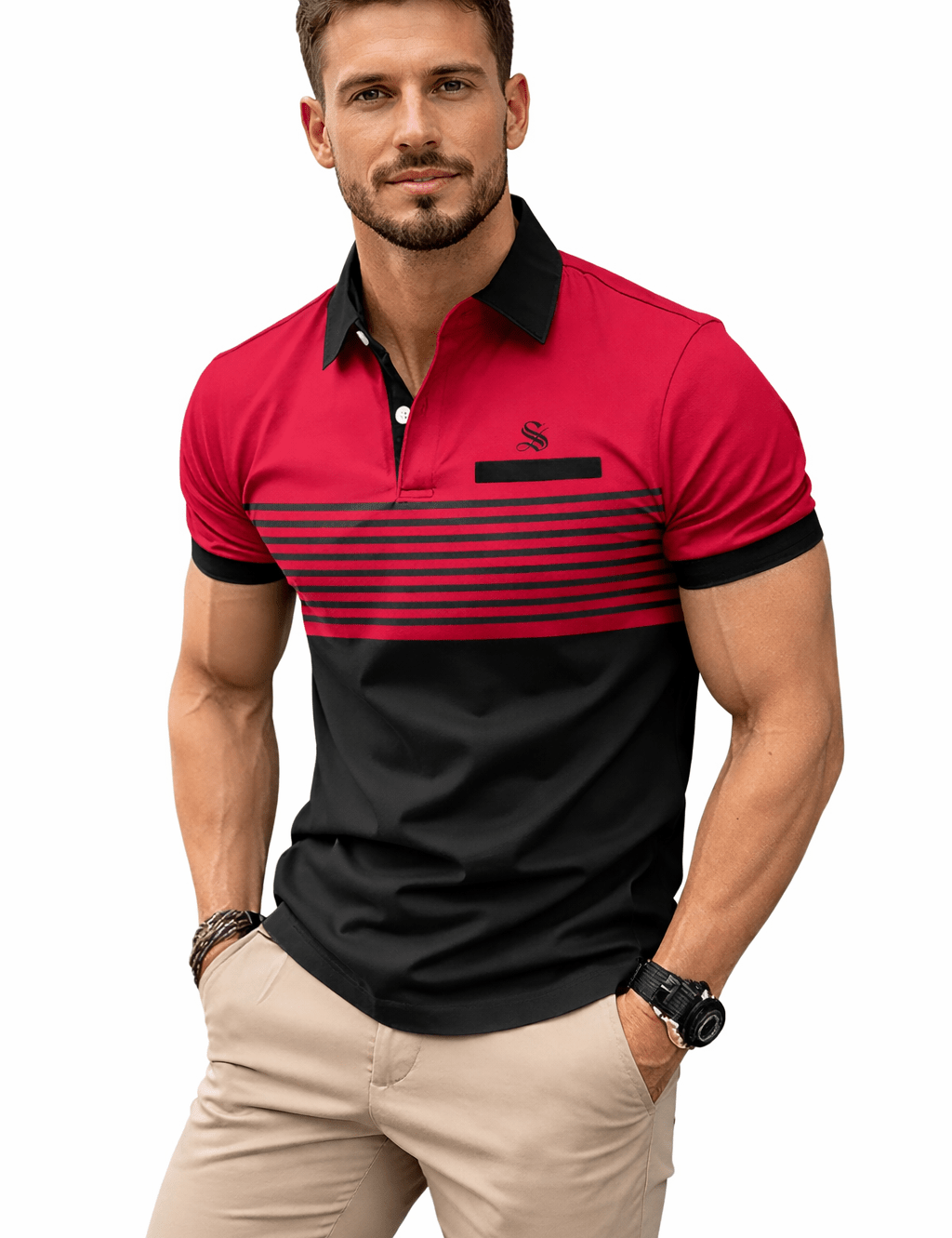 Hanukim - Polo Shirt for Men - Sarman Fashion - Wholesale Clothing Fashion Brand for Men from Canada
