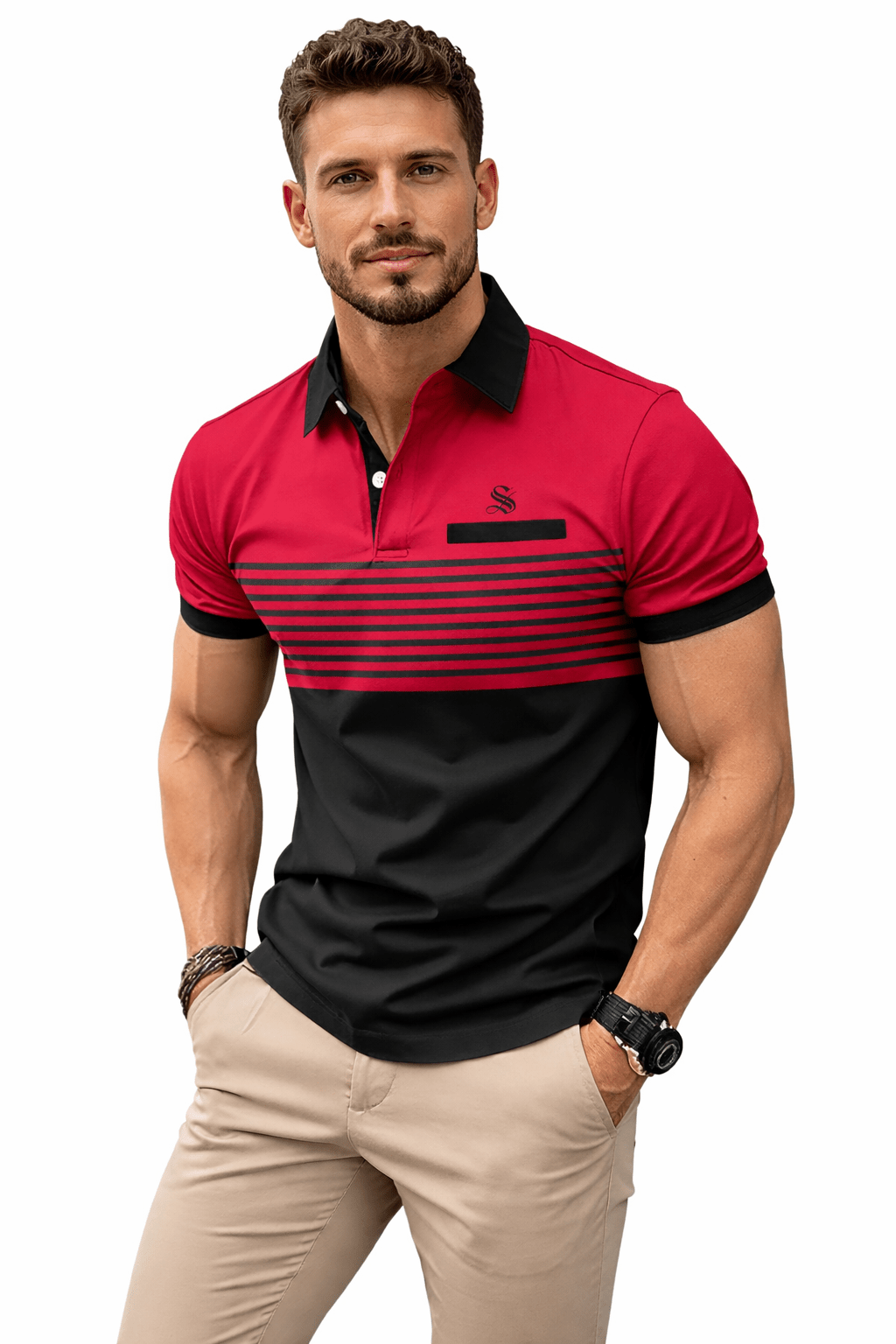 Hanukim - Polo Shirt for Men - Sarman Fashion - Wholesale Clothing Fashion Brand for Men from Canada