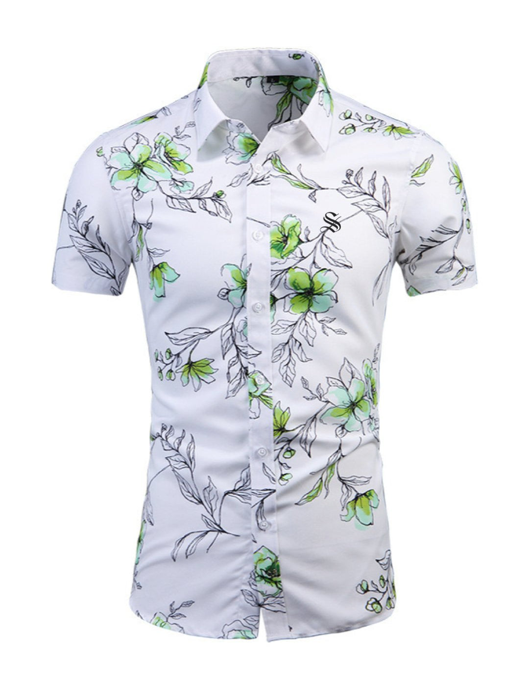 Henba 4 - Short Sleeves Shirt for Men - Sarman Fashion - Wholesale Clothing Fashion Brand for Men from Canada