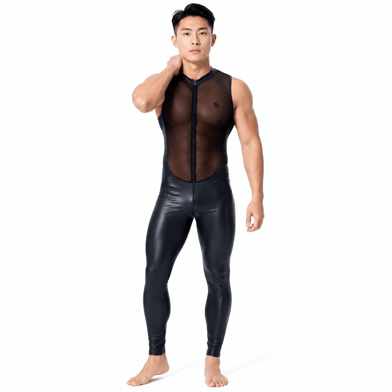 Hipuna 99A - Jumpsuit Leggings Shorts for Men - Sarman Fashion - Wholesale Clothing Fashion Brand for Men from Canada
