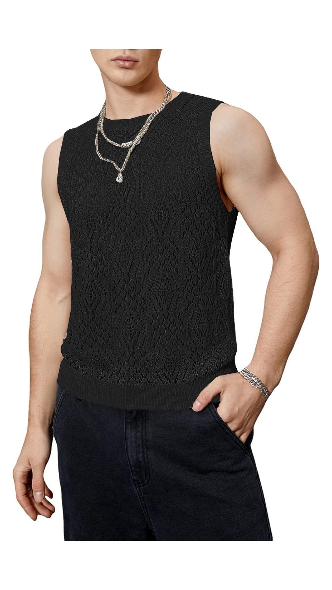 HKIK - Tank Top for Men - Sarman Fashion - Wholesale Clothing Fashion Brand for Men from Canada