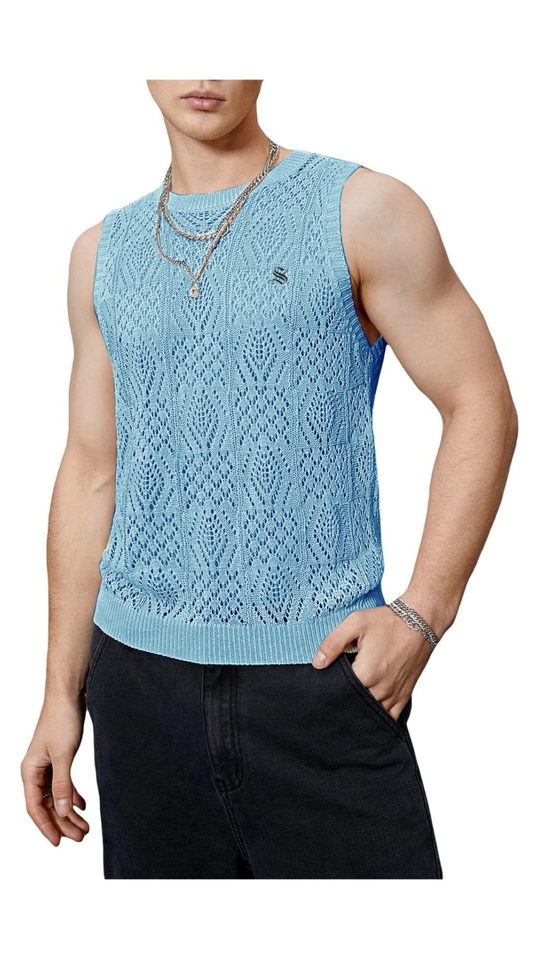 HKIK - Tank Top for Men - Sarman Fashion - Wholesale Clothing Fashion Brand for Men from Canada