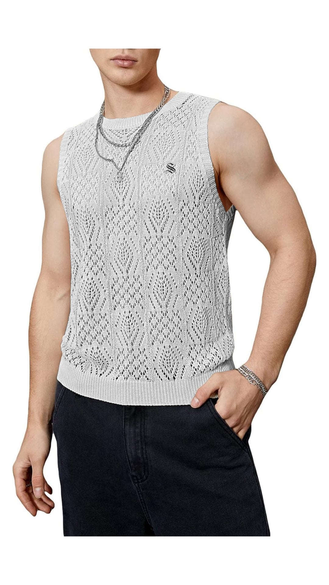 HKIK - Tank Top for Men - Sarman Fashion - Wholesale Clothing Fashion Brand for Men from Canada