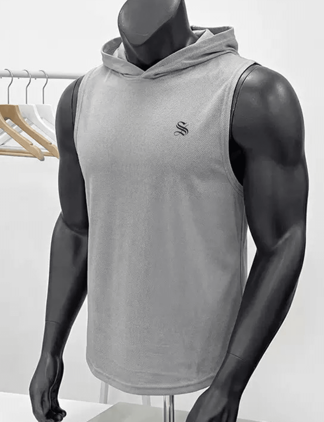 HMoon 2 - Tank Top hooded for Men - Sarman Fashion - Wholesale Clothing Fashion Brand for Men from Canada