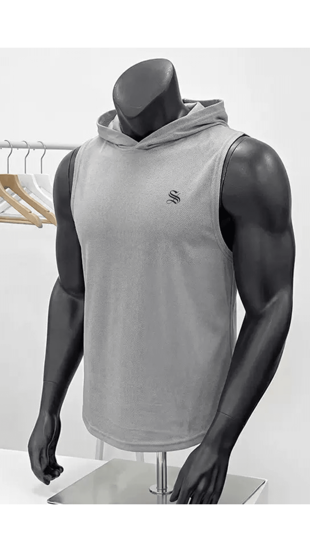 HMoon 2 - Tank Top hooded for Men - Sarman Fashion - Wholesale Clothing Fashion Brand for Men from Canada
