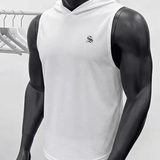 HMoon 2 - Tank Top hooded for Men - Sarman Fashion - Wholesale Clothing Fashion Brand for Men from Canada