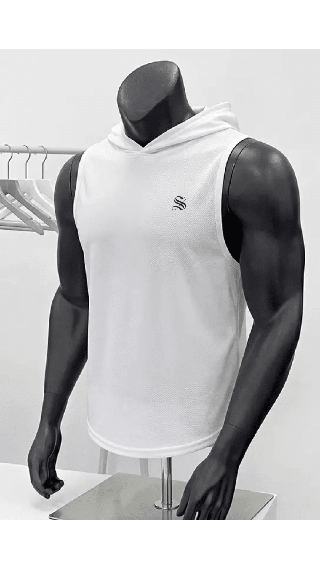 HMoon 2 - Tank Top hooded for Men - Sarman Fashion - Wholesale Clothing Fashion Brand for Men from Canada