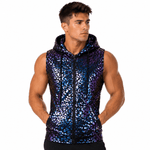 HMoon 23 - Tank Top hooded for Men - Sarman Fashion - Wholesale Clothing Fashion Brand for Men from Canada