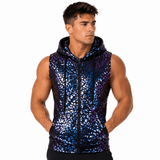 HMoon 23 - Tank Top hooded for Men - Sarman Fashion - Wholesale Clothing Fashion Brand for Men from Canada