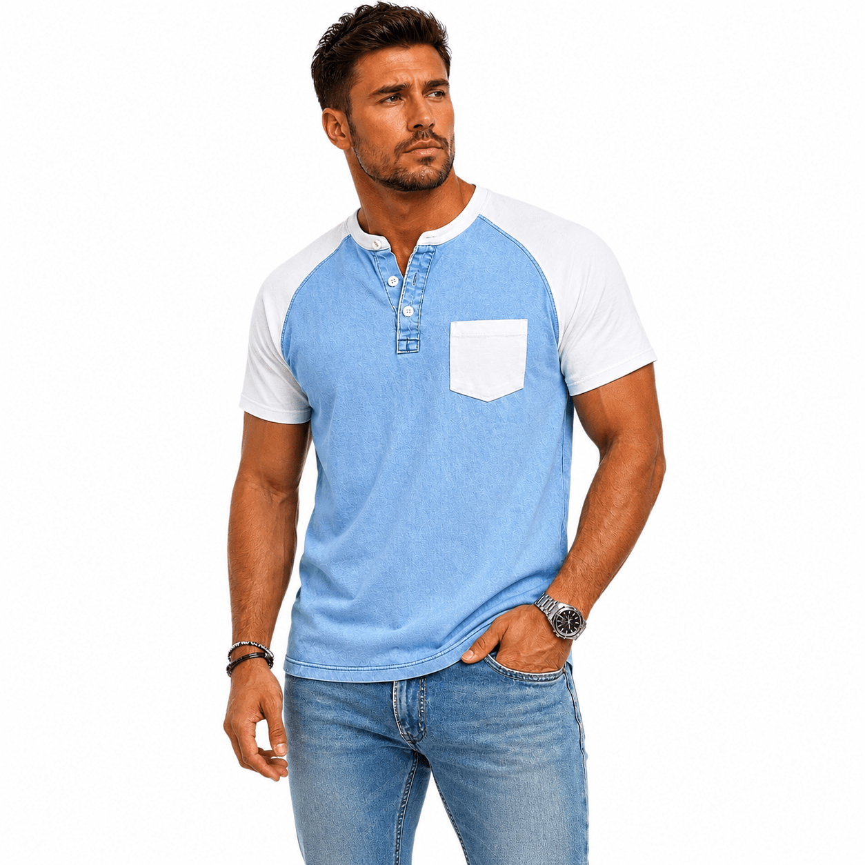 Holi 23 - T-Shirt for Men - Sarman Fashion - Wholesale Clothing Fashion Brand for Men from Canada