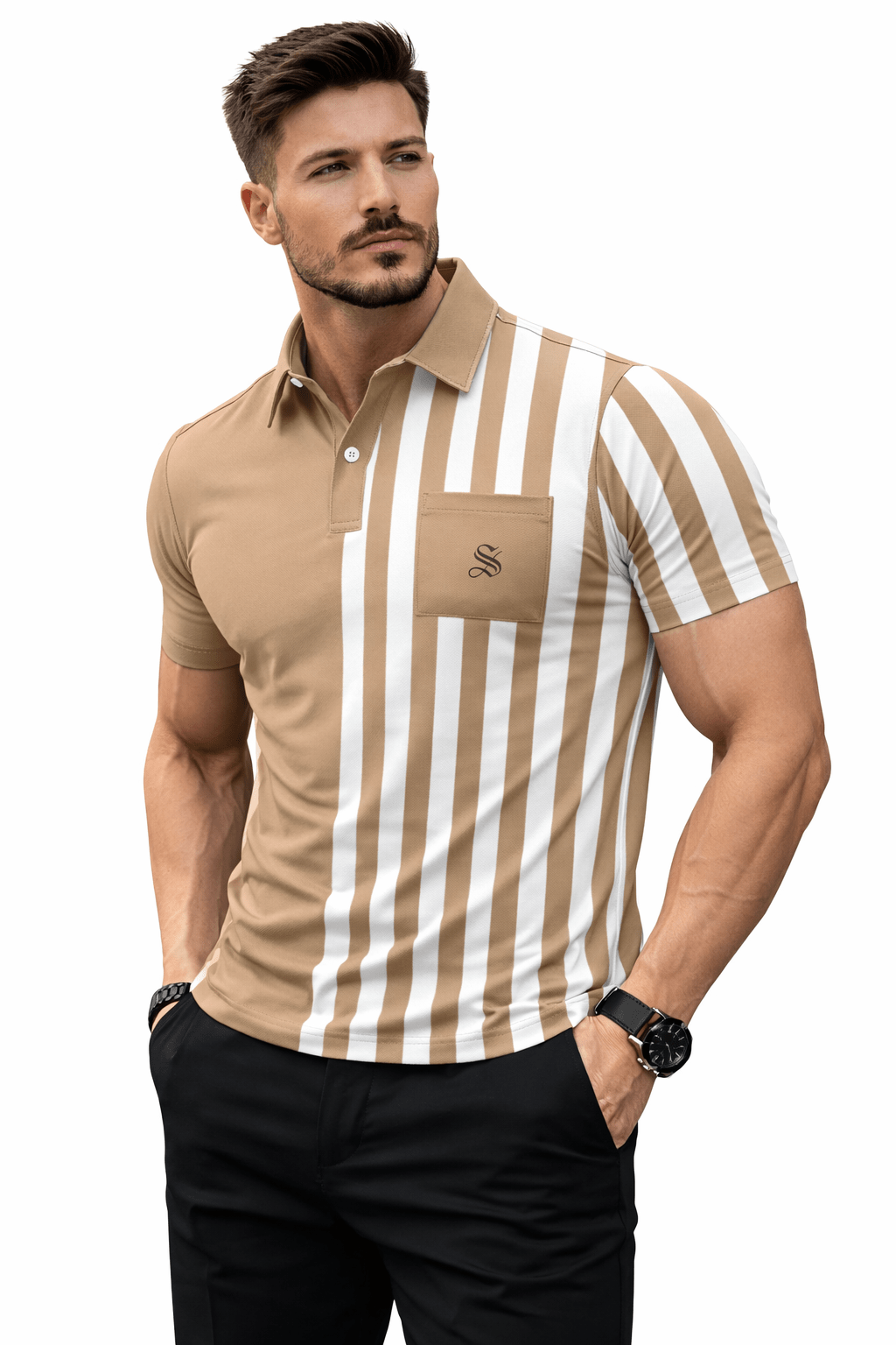 Hololive 3 - Polo Shirt for Men - Sarman Fashion - Wholesale Clothing Fashion Brand for Men from Canada