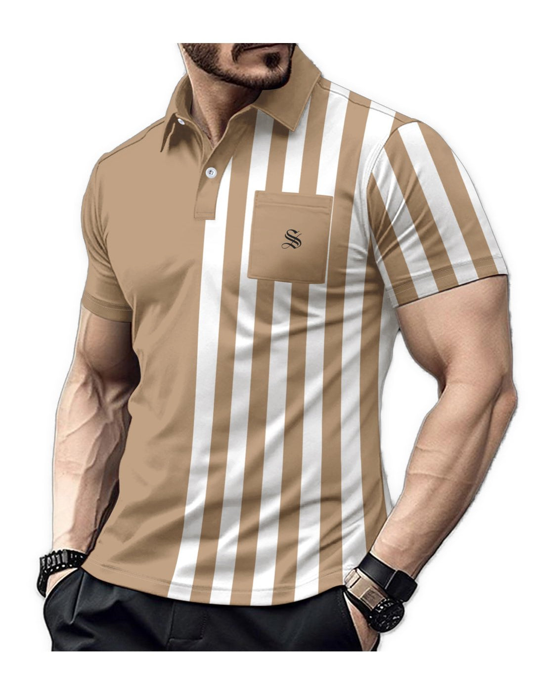 Hololive 3 - Polo Shirt for Men - Sarman Fashion - Wholesale Clothing Fashion Brand for Men from Canada