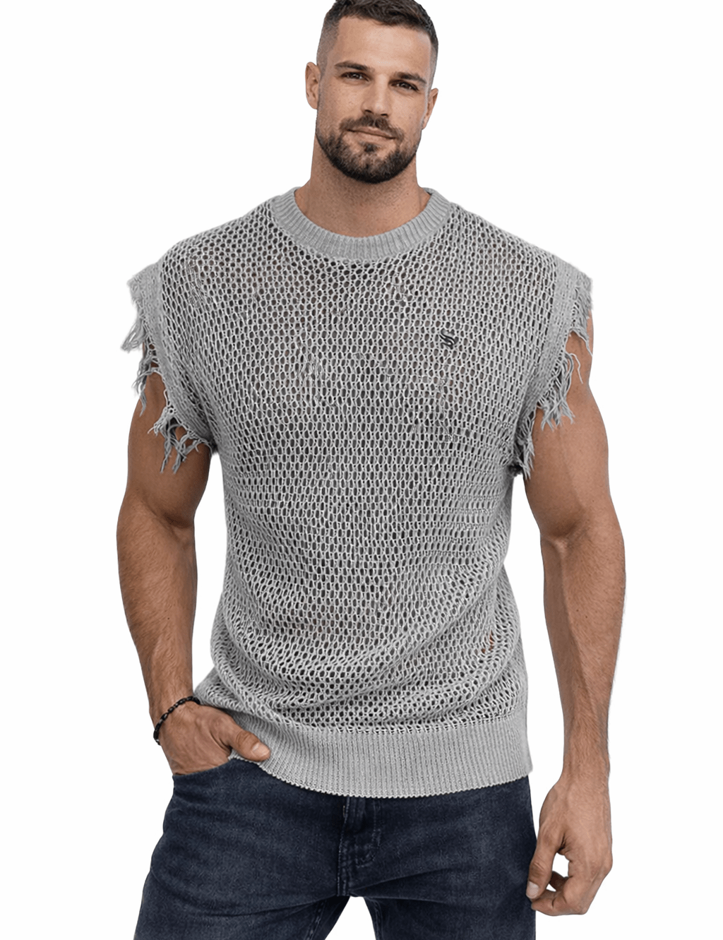 Holuza 4 - Tank Top for Men - Sarman Fashion - Wholesale Clothing Fashion Brand for Men from Canada