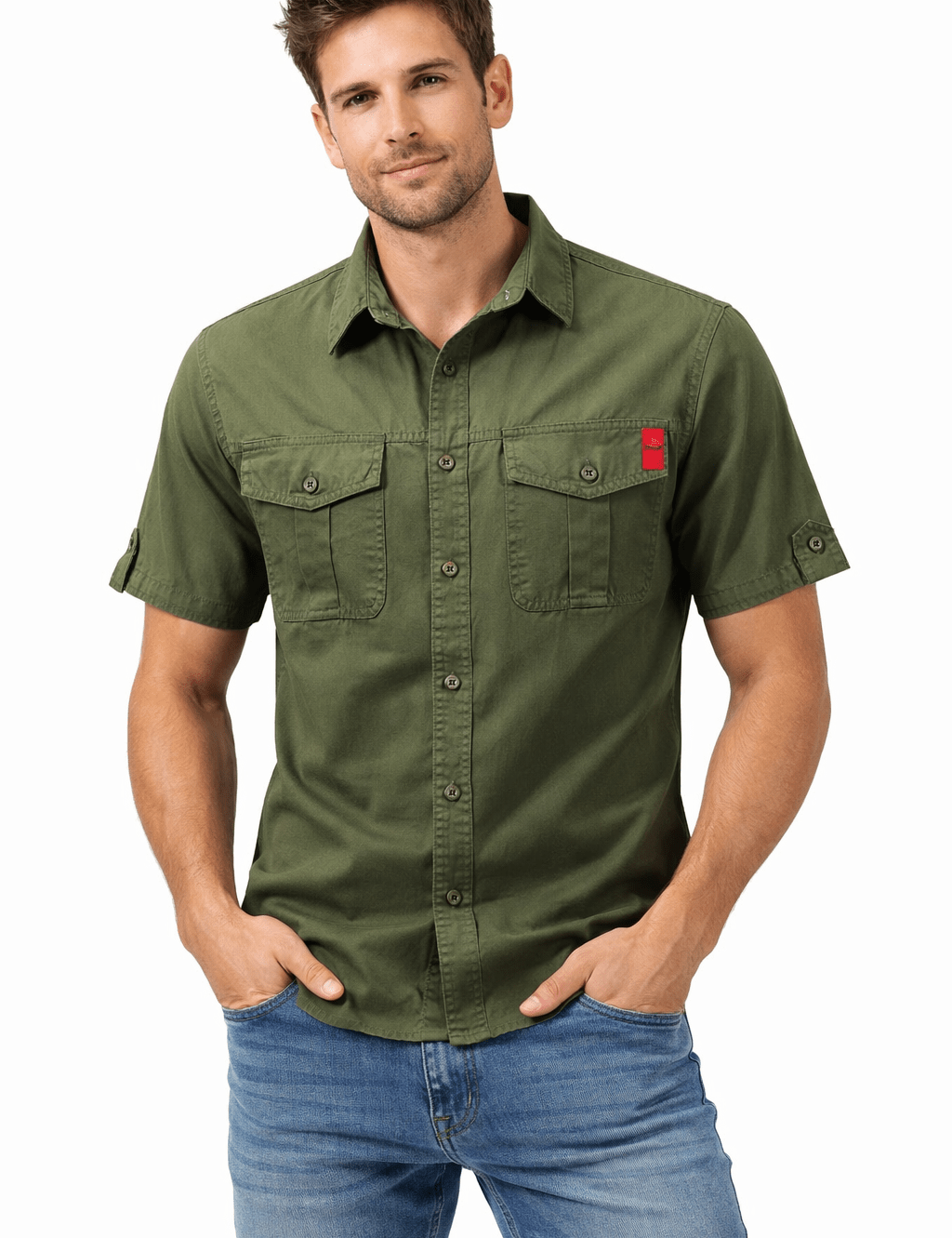 Horsun - Short Sleeves Shirt for Men - Sarman Fashion - Wholesale Clothing Fashion Brand for Men from Canada