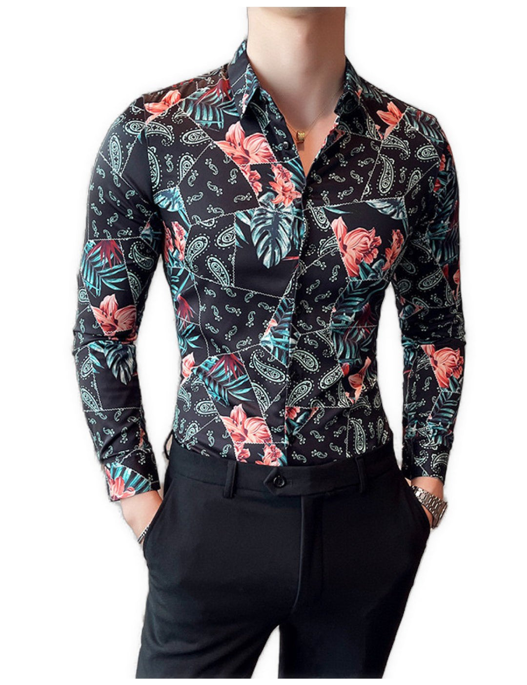 Hudimi - Long Sleeves Shirt for Men - Sarman Fashion - Wholesale Clothing Fashion Brand for Men from Canada