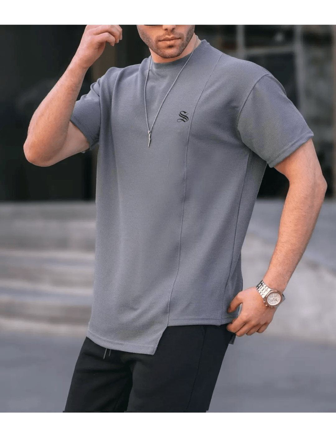 Hujer 271 - T-Shirt for Men - Sarman Fashion - Wholesale Clothing Fashion Brand for Men from Canada