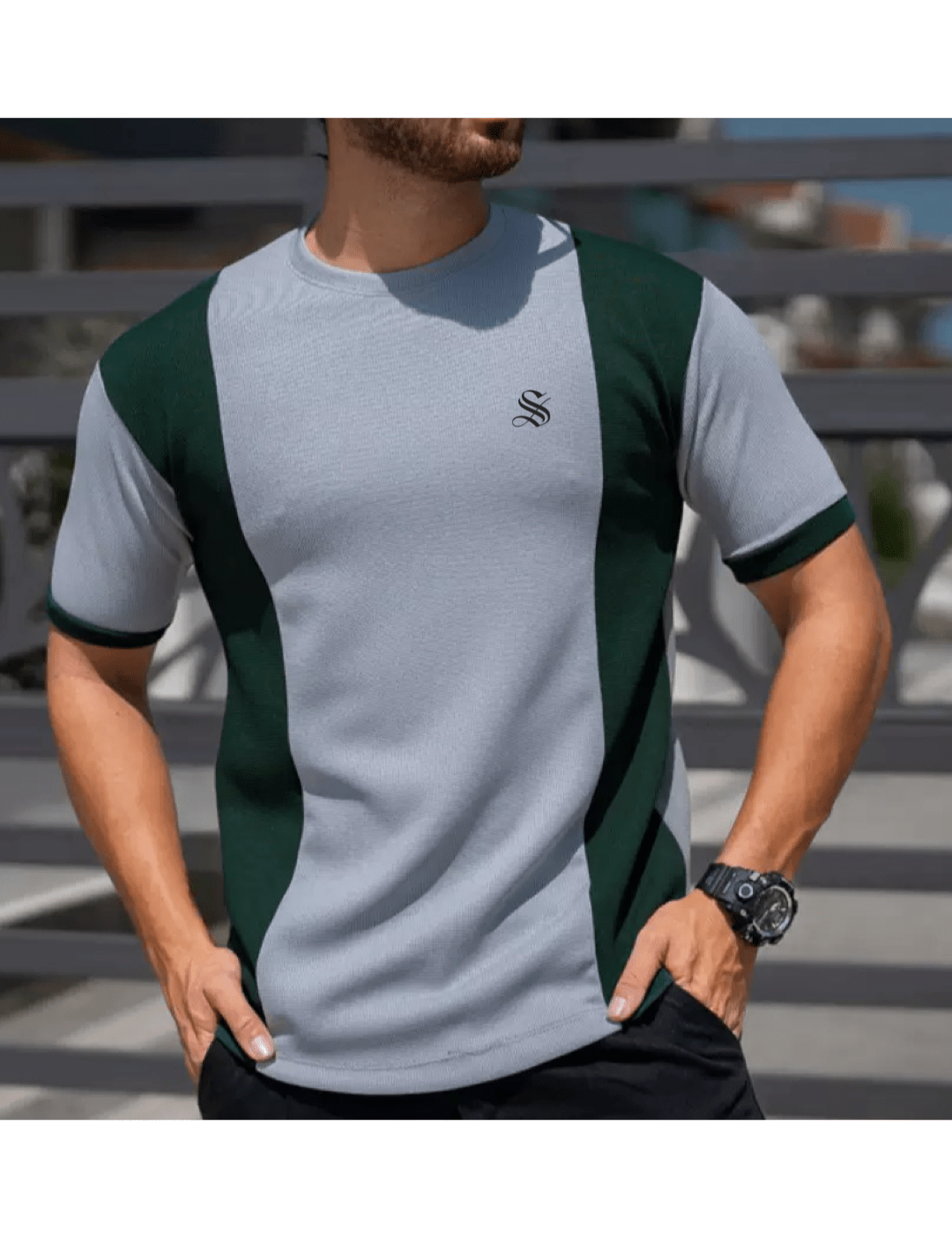 Hujer 273 - T-Shirt for Men - Sarman Fashion - Wholesale Clothing Fashion Brand for Men from Canada