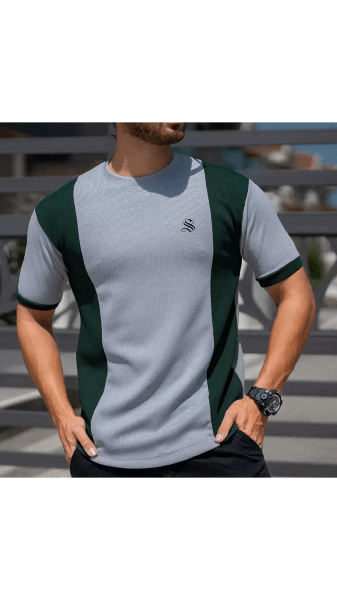 Hujer 273 - T-Shirt for Men - Sarman Fashion - Wholesale Clothing Fashion Brand for Men from Canada