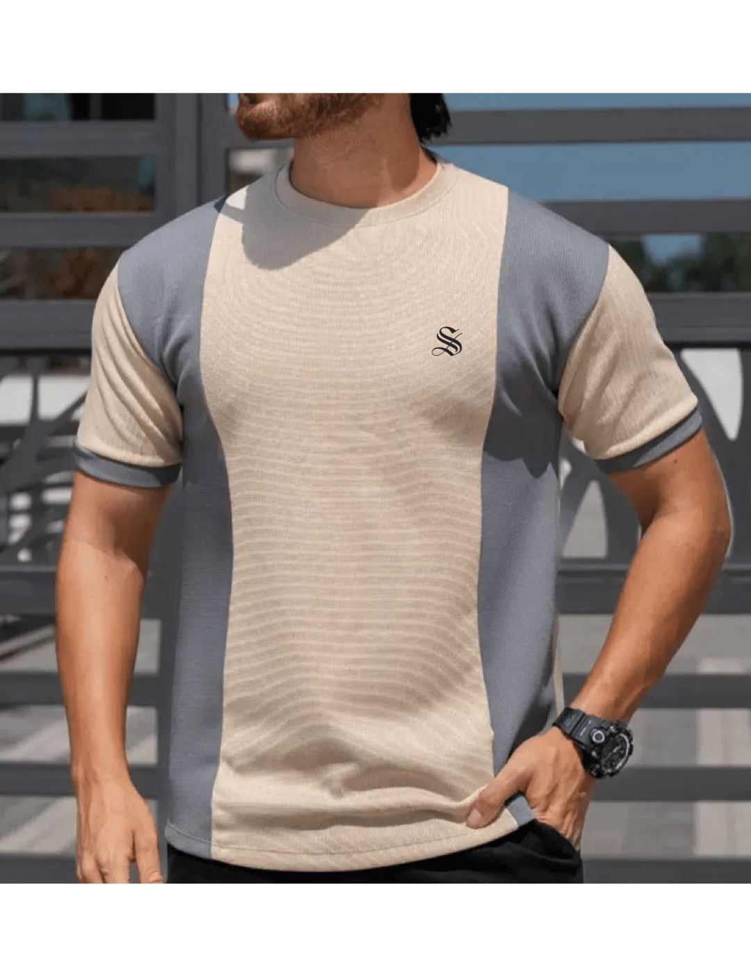 Hujer 273 - T-Shirt for Men - Sarman Fashion - Wholesale Clothing Fashion Brand for Men from Canada