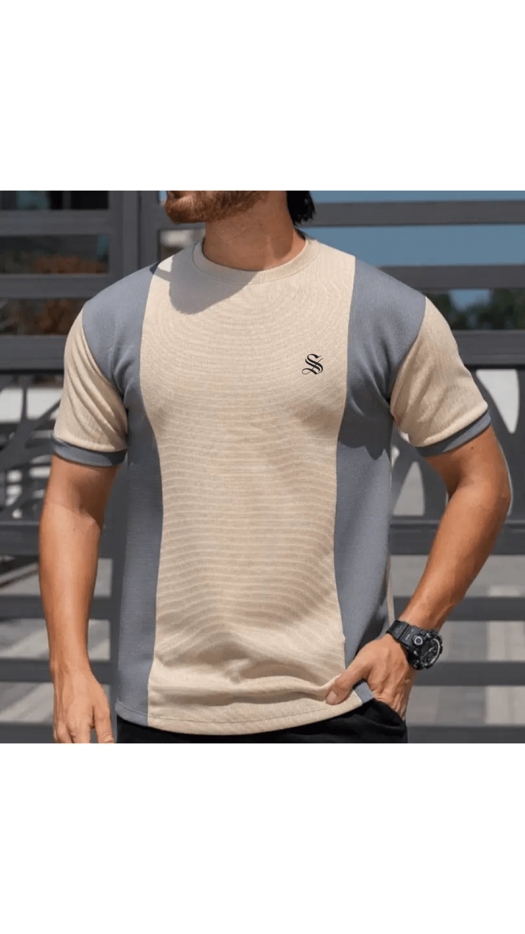 Hujer 273 - T-Shirt for Men - Sarman Fashion - Wholesale Clothing Fashion Brand for Men from Canada