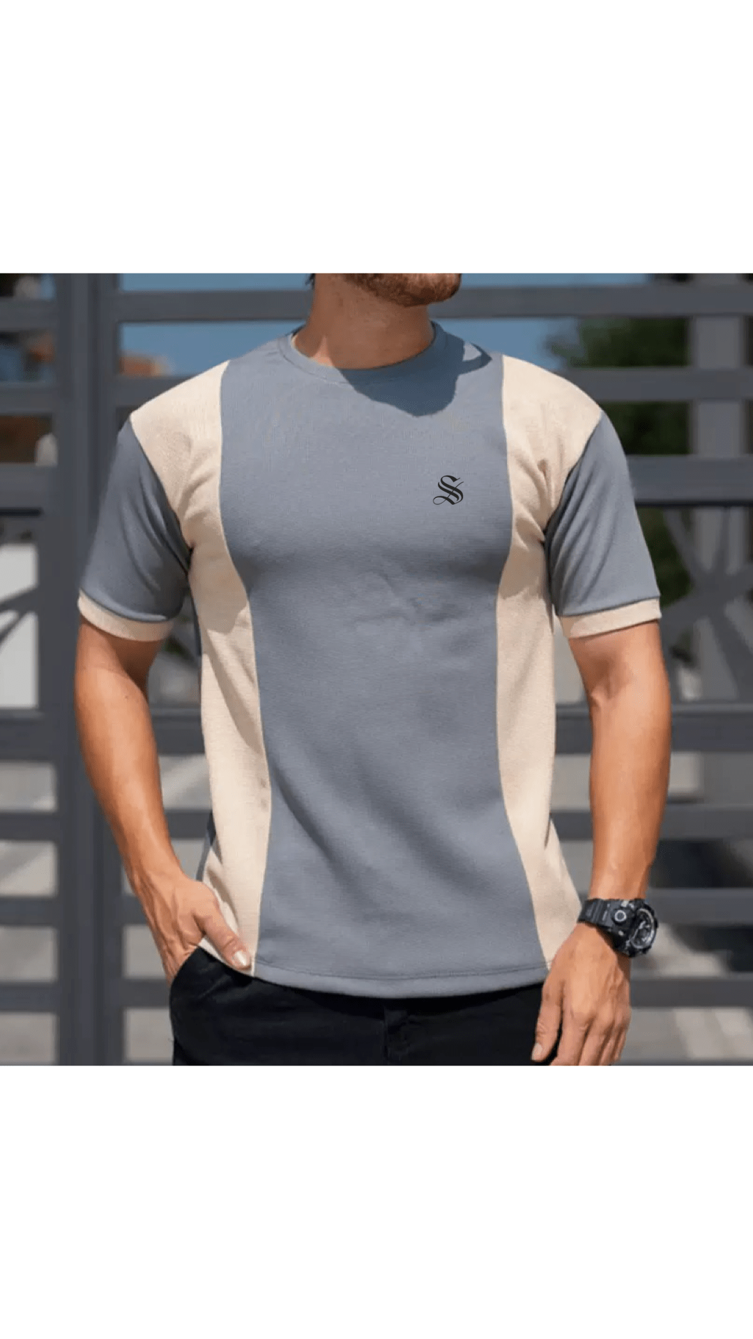 Hujer 273 - T-Shirt for Men - Sarman Fashion - Wholesale Clothing Fashion Brand for Men from Canada
