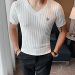 HV 2 - V - Neck T-Shirt for Men - Sarman Fashion - Wholesale Clothing Fashion Brand for Men from Canada