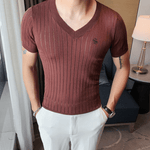 HV 2 - V - Neck T-Shirt for Men - Sarman Fashion - Wholesale Clothing Fashion Brand for Men from Canada