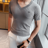 HV 2 - V - Neck T-Shirt for Men - Sarman Fashion - Wholesale Clothing Fashion Brand for Men from Canada