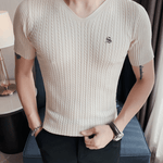 HV 3 - V - Neck T-Shirt for Men - Sarman Fashion - Wholesale Clothing Fashion Brand for Men from Canada