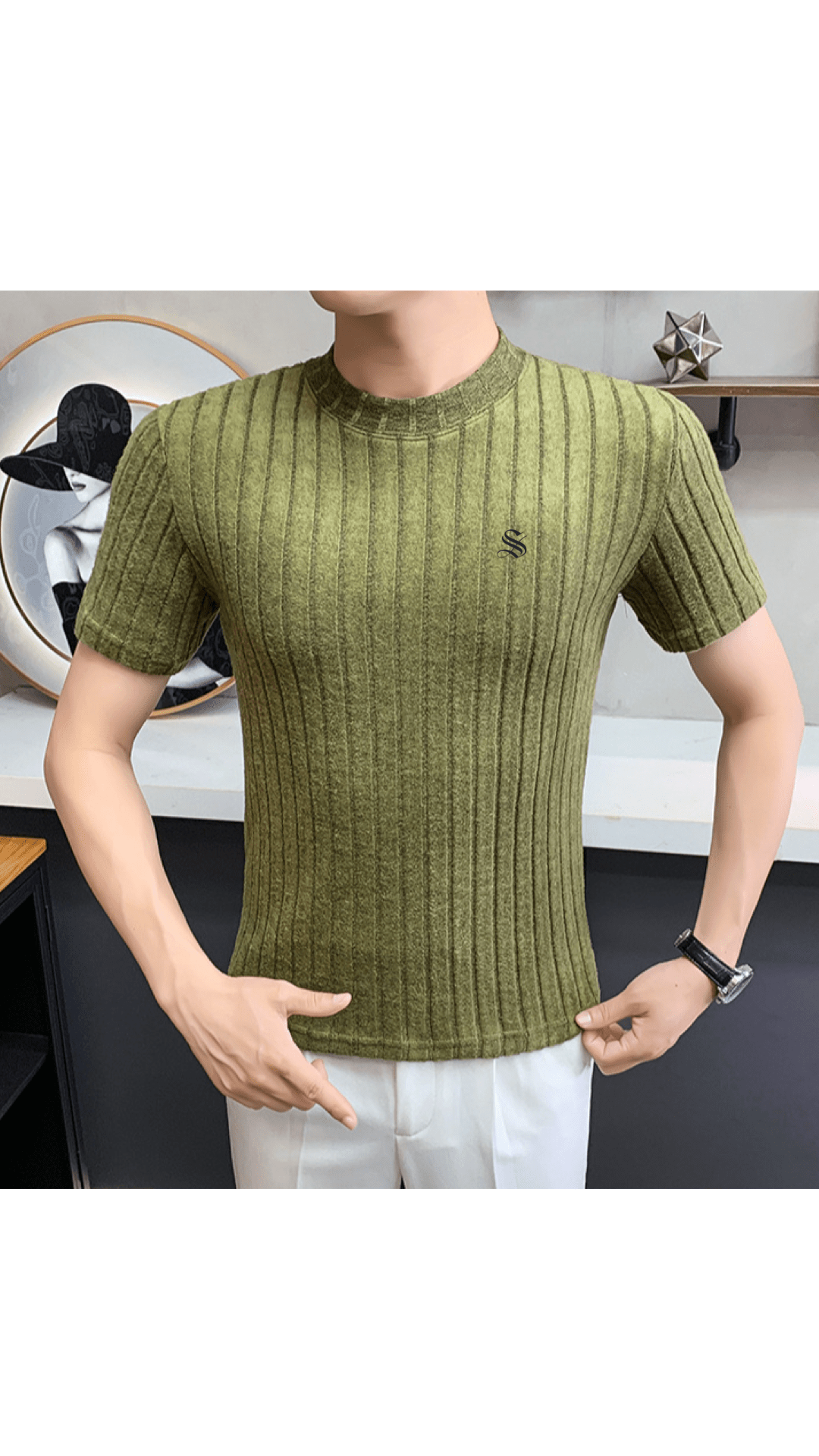 Ifka - T-Shirt for Men - Sarman Fashion - Wholesale Clothing Fashion Brand for Men from Canada