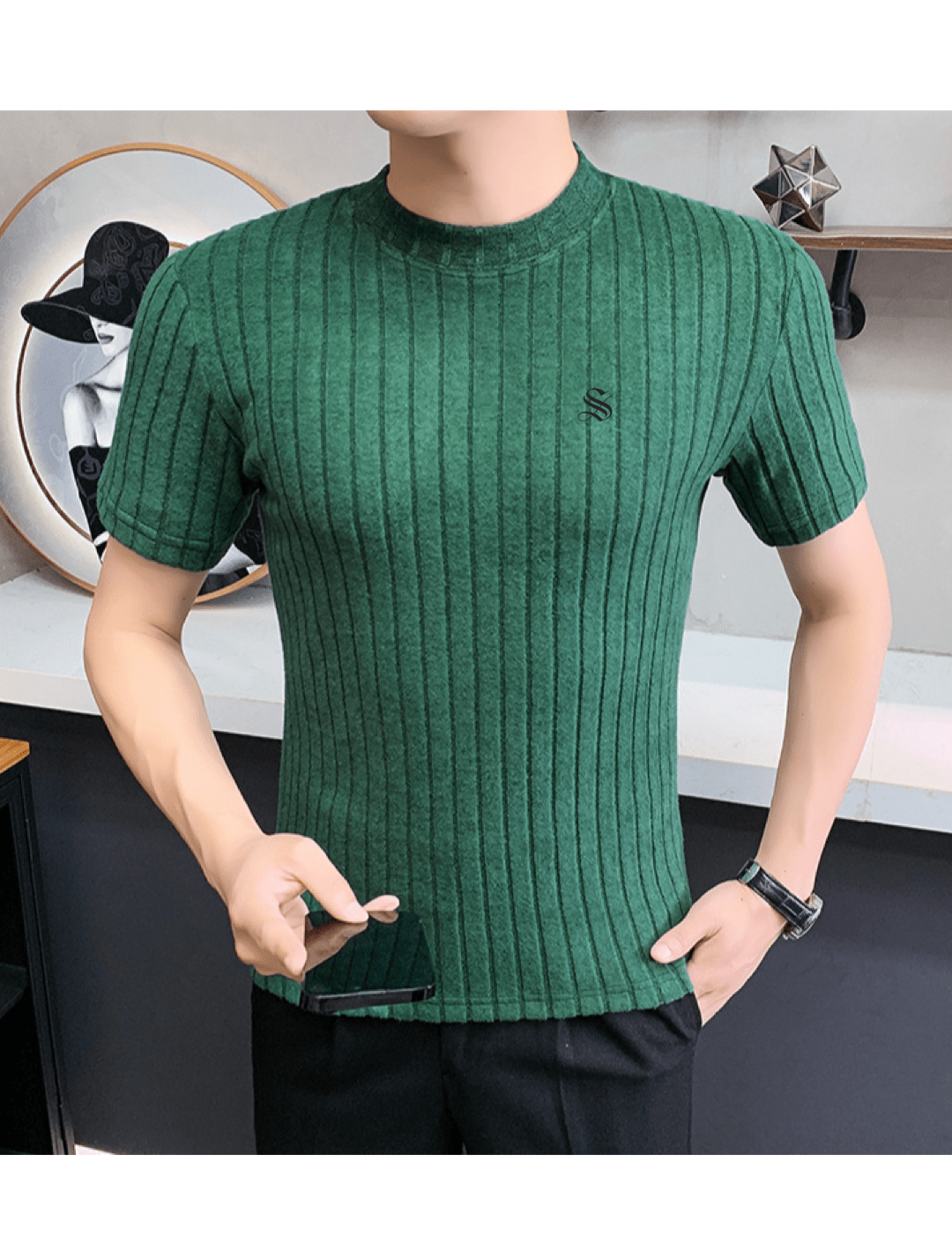 Ifka - T-Shirt for Men - Sarman Fashion - Wholesale Clothing Fashion Brand for Men from Canada